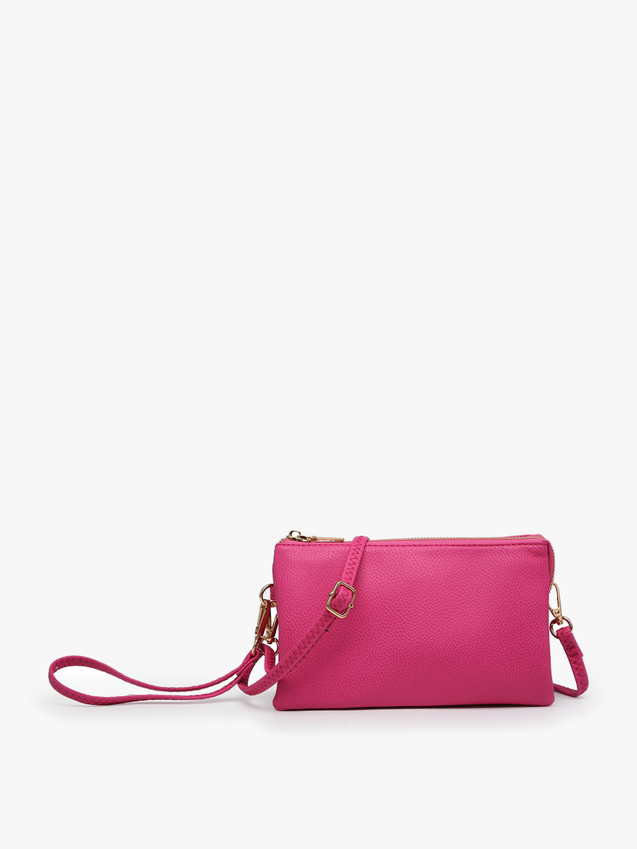 Jen &amp; Co. - Riley Monogrammable 3 Compartment Crossbody/Wristlet | M013