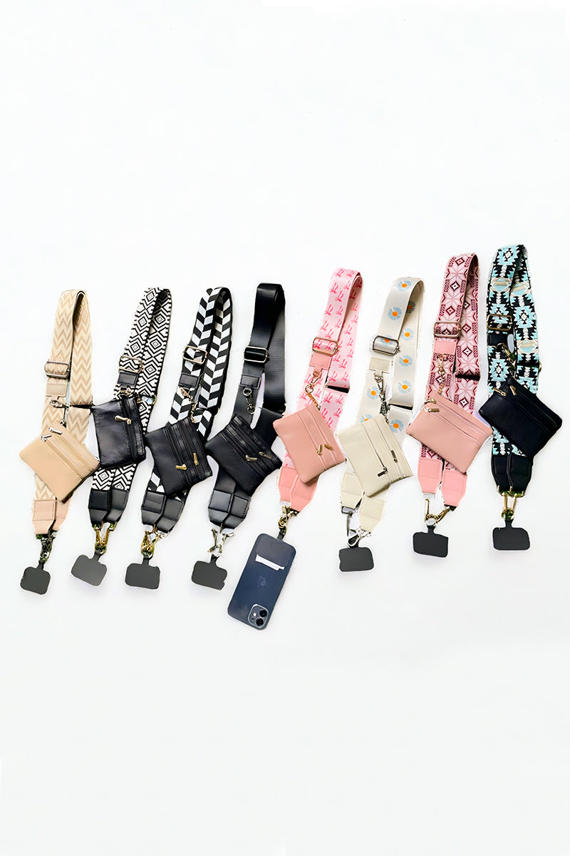 Clip &amp; go crossbody duo phone strap &amp; wallet