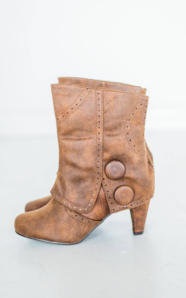 Naughty Monkey - Cowgirl Star Booties in Tan