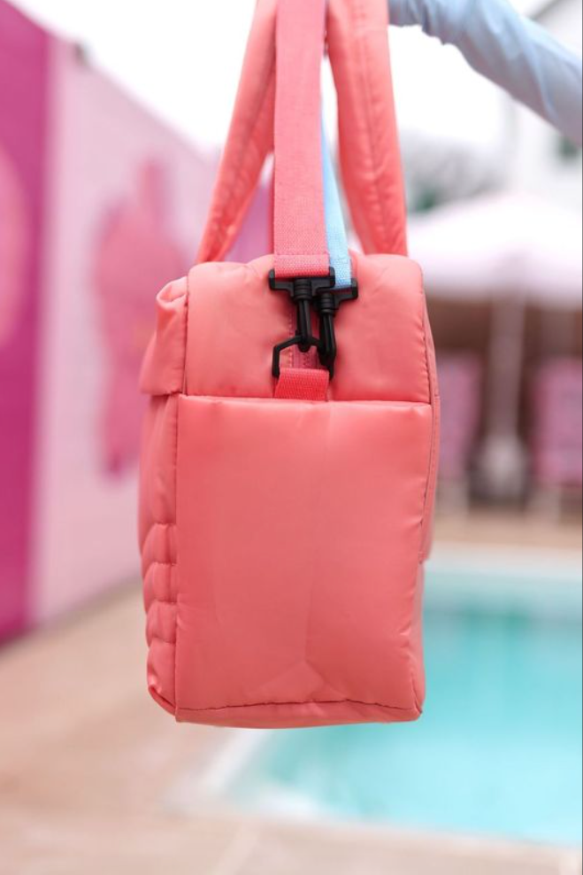 Jadelynn Brooke - Duffle Bag – Modern Puffer Duffle - Tropical Sunrise