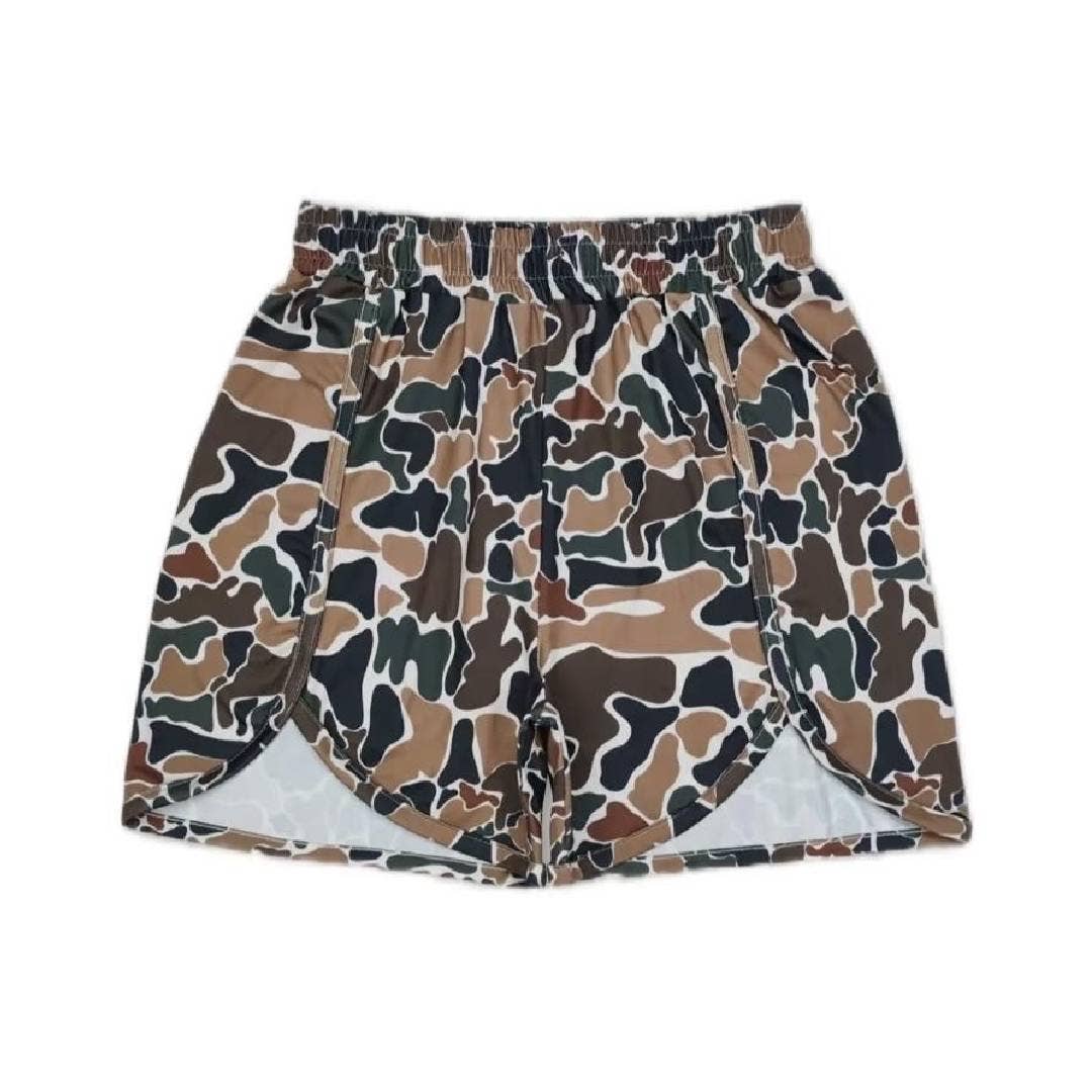 Rosa Clothing - Elasticated Camouflage Digital Print Shorts