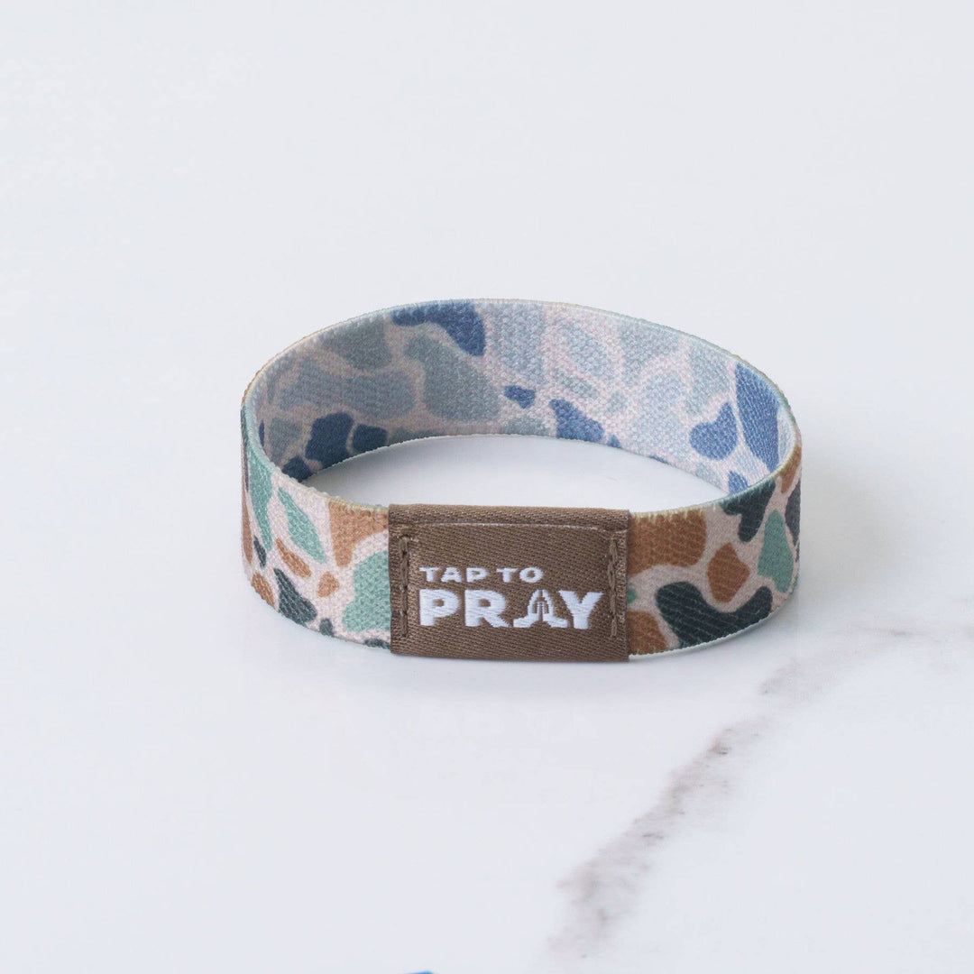 Versible - Tap To Pray™ Wristbands - River Rock Camo Classic &amp; Sage