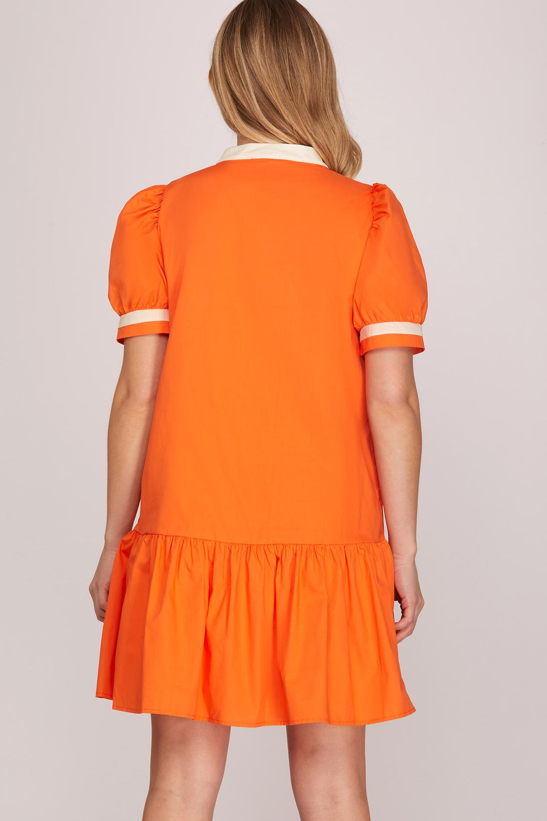 SHORT SLEEVE GAME DAY MINI DRESS WITH POCKETS