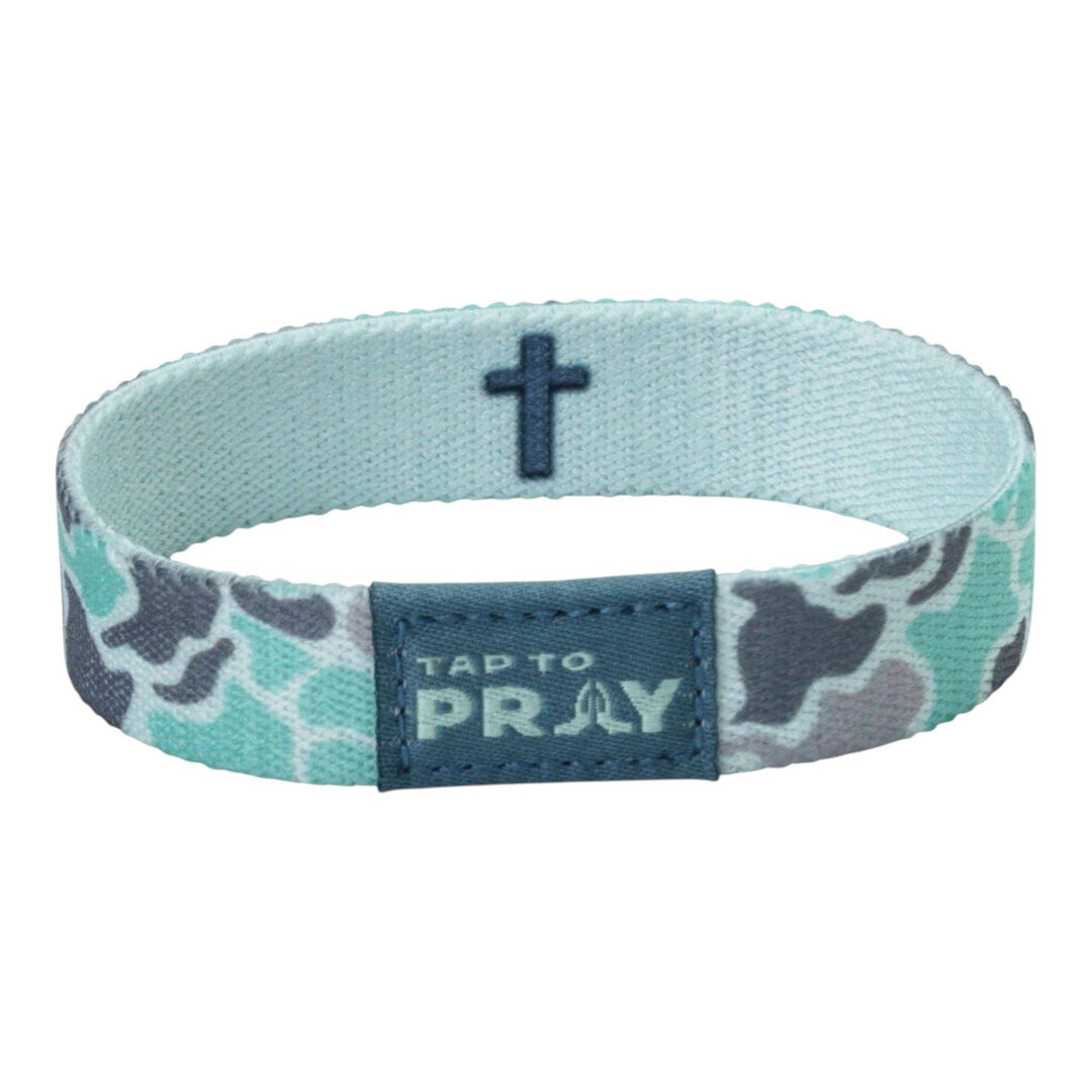 Versible - Tap To Pray® Wristband – River Rock Camo - Mint