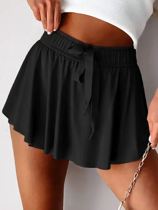 Drawstring Tennis Skorts
