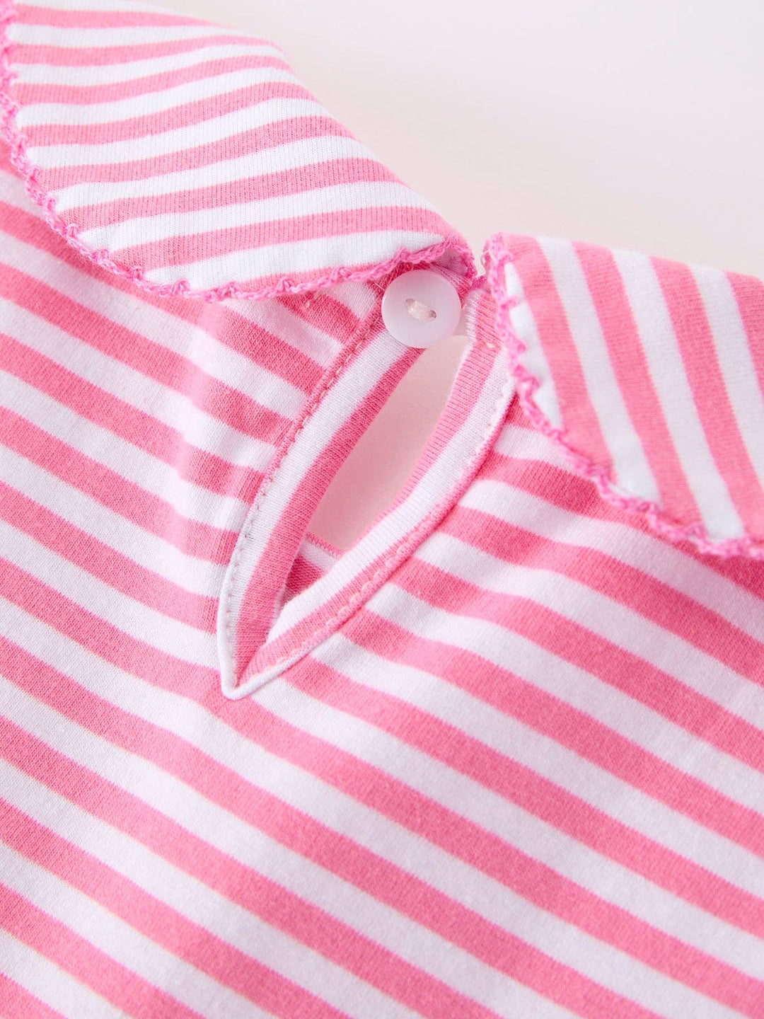 Girls Back To School Bow Pencil Twirl Dress Ruffle Petal Collar Applique