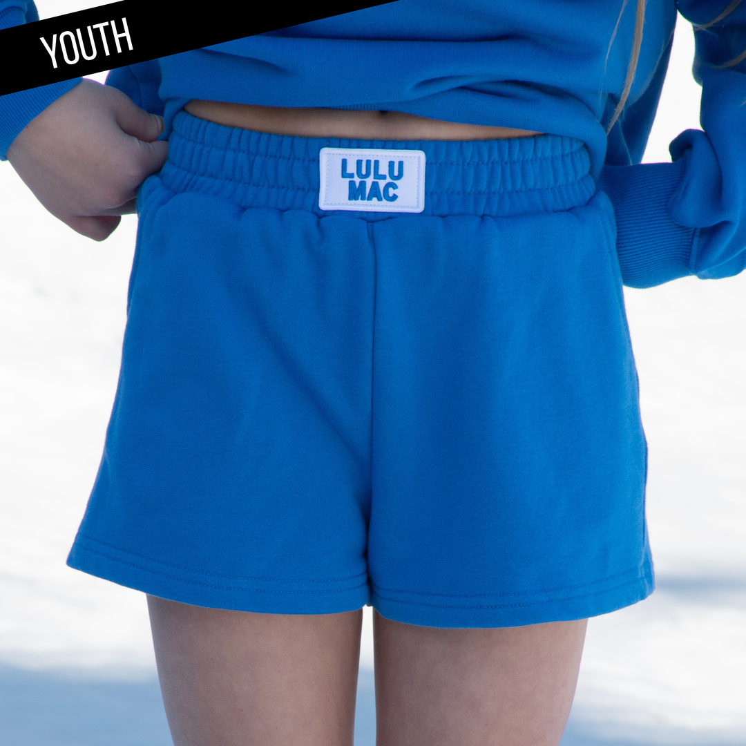 Girlie Girl Originals - KD-SH-1001 KID TERRY CLOTH SHORTS -BRIGHT BLUE