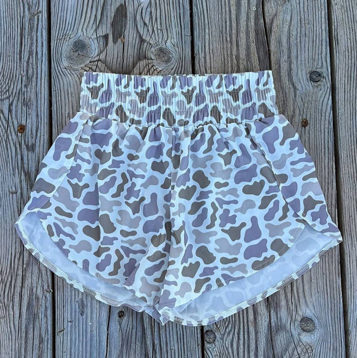 Rosa Clothing - Elasticated Camouflage Digital Print Shorts