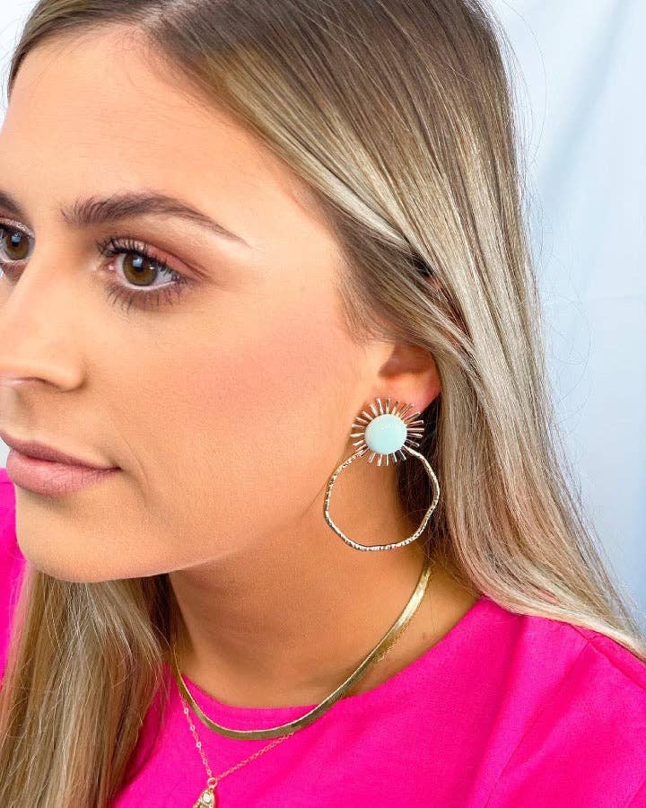 Taylor Shaye Designs - Colorful Sunburst Hoops