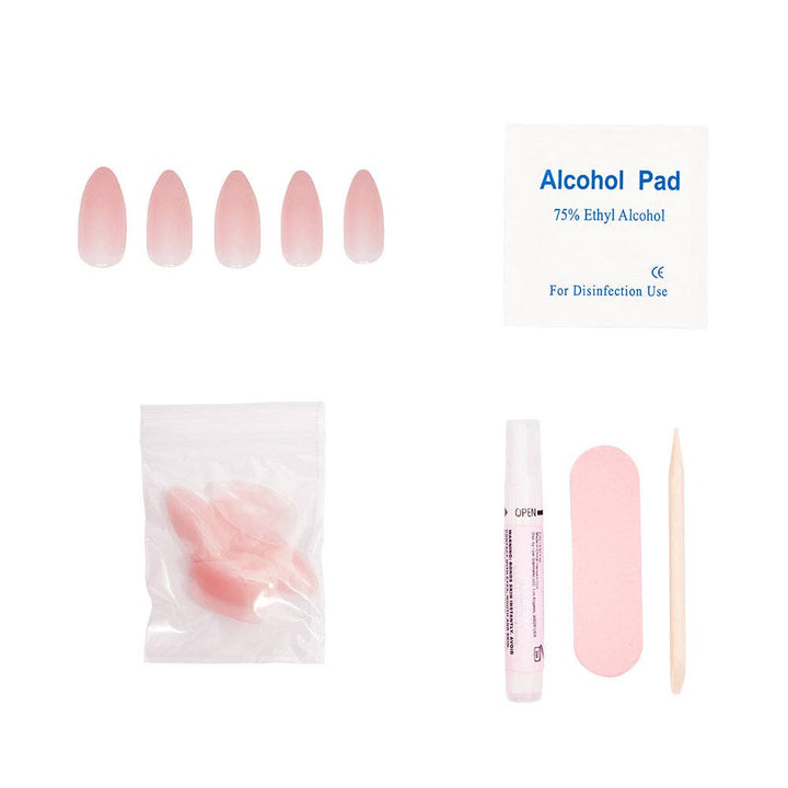 Glamnetic - Cloud 9 Press-On Nails|Semi-Transparent| Pink Jelly Finish