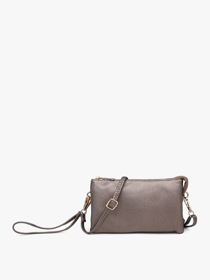 Jen &amp; Co. - Riley Monogrammable 3 Compartment Crossbody/Wristlet | M013