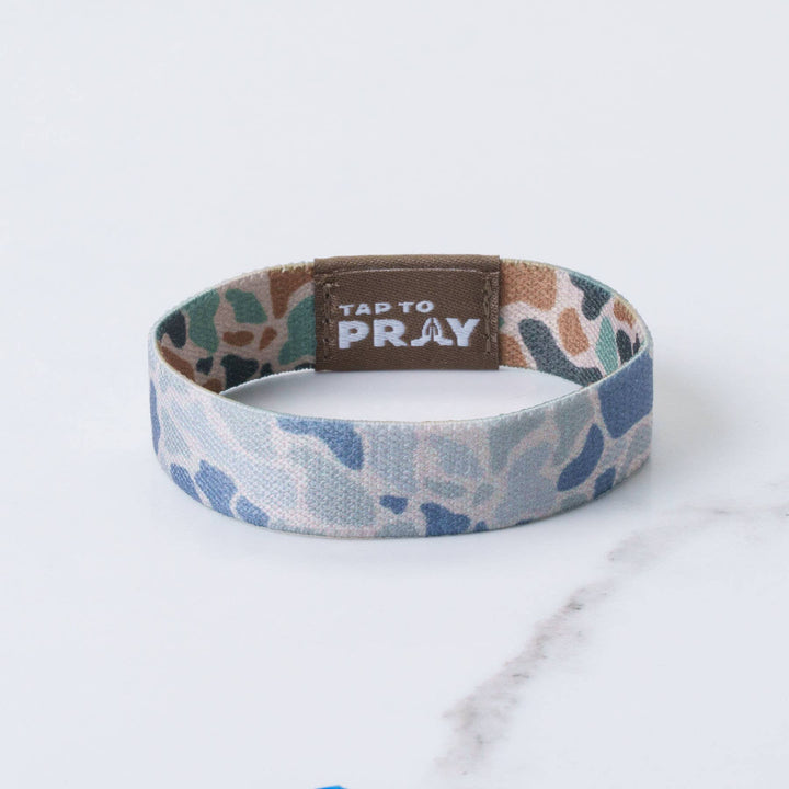 Versible - Tap To Pray™ Wristbands - River Rock Camo Classic &amp; Sage