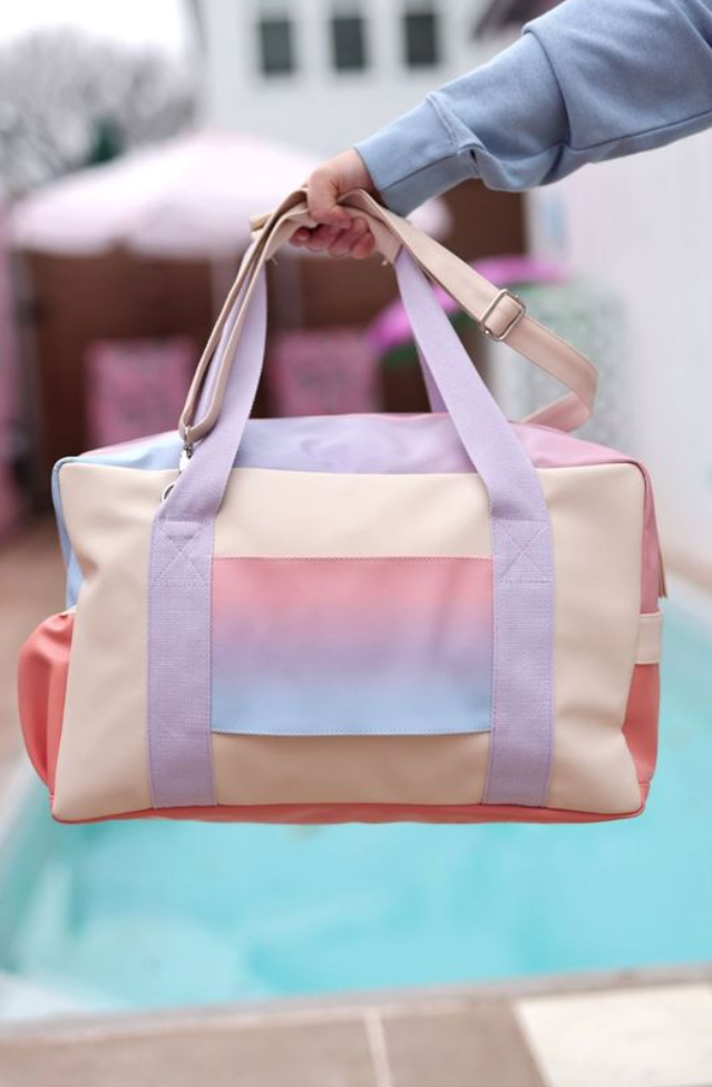 Jadelynn Brooke - Duffle Bag - Sunrise Gradient (Coral/Purple/Blue)