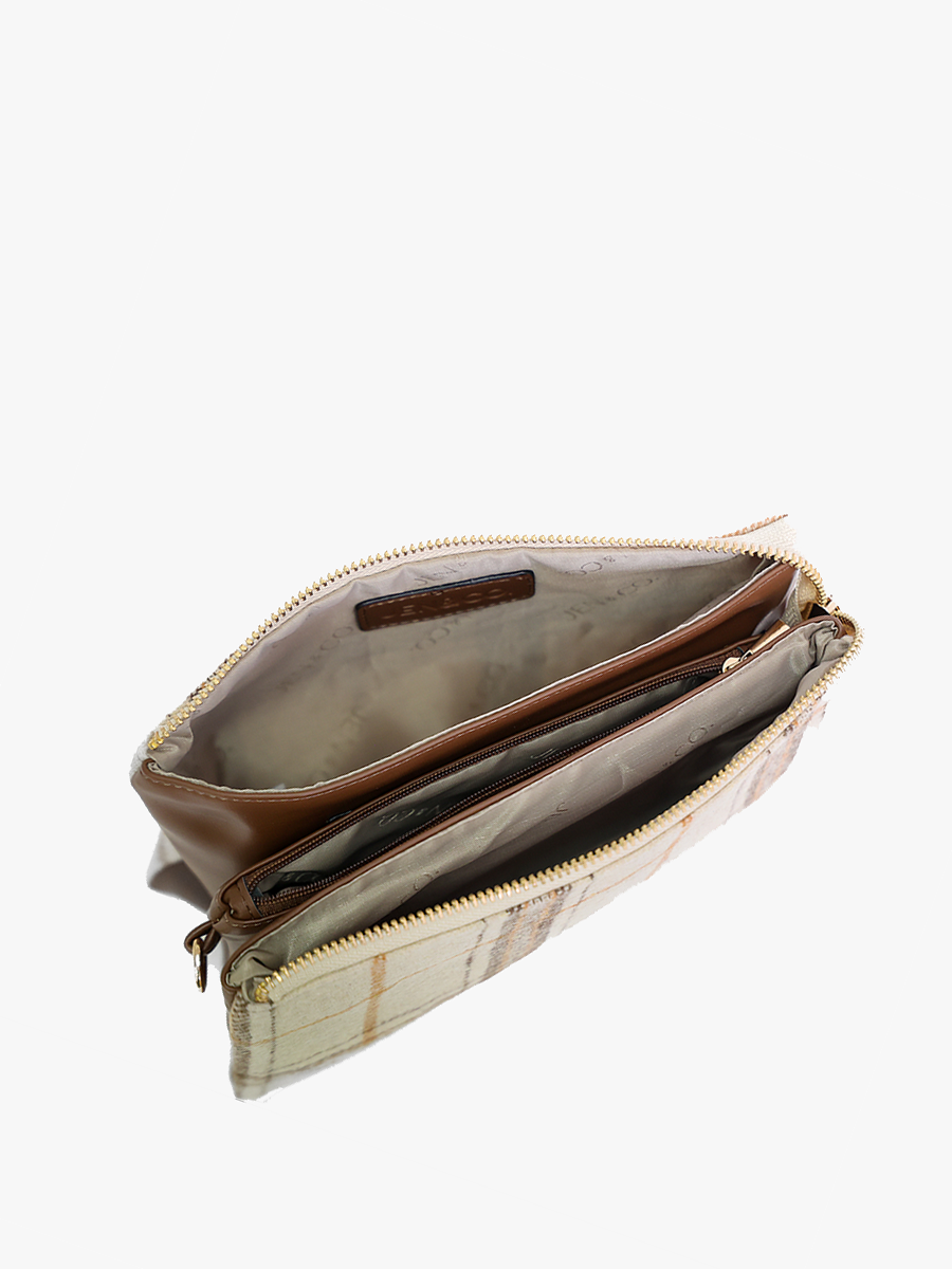 Jen &amp; Co. - Riley Monogrammable 3 Compartment Crossbody/Wristlet | M013