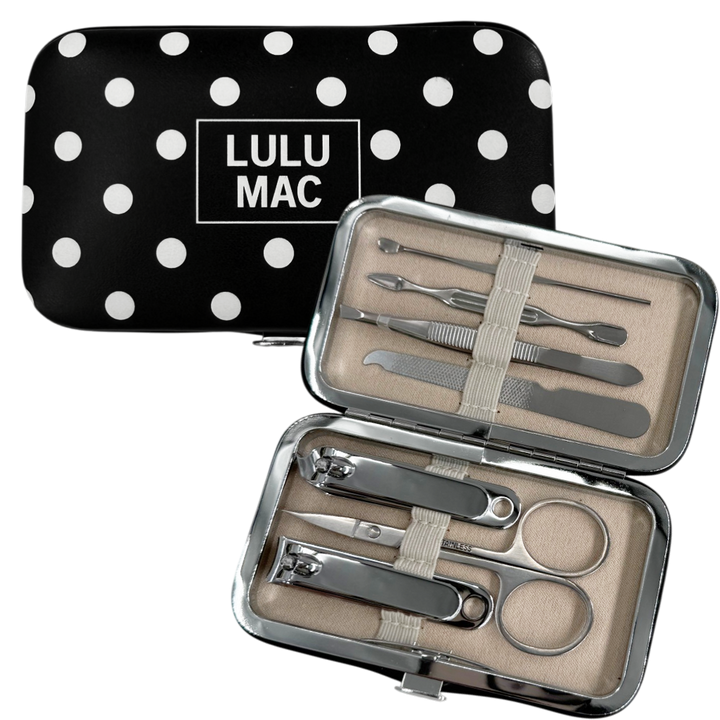 LULU MAC - MCPD- Black/White Dot Manicure Set