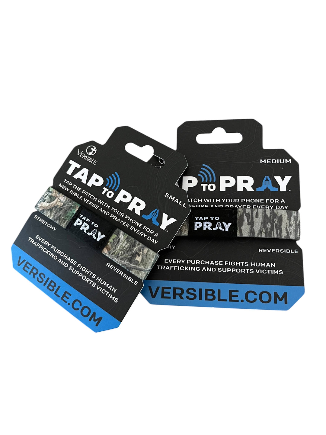 Versible - Tap To Pray™ Wristbands - Forest &amp; Tree Bark Camo