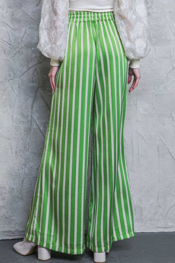 FLYING TOMATO - A printed satin pant - IP8081