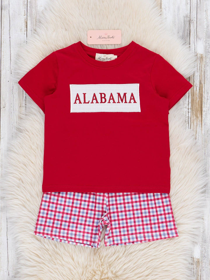 Alabama Smocked Gingham Outfit