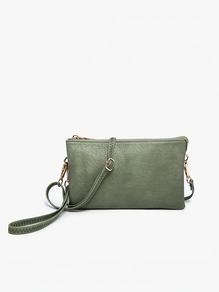 Jen &amp; Co. - Riley Monogrammable 3 Compartment Crossbody/Wristlet | M013