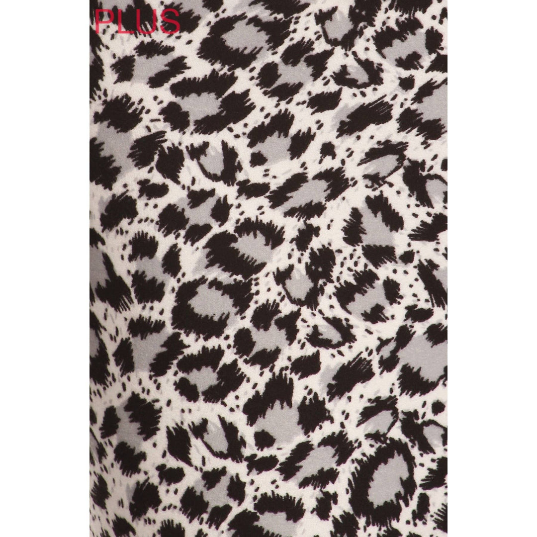 Leggings Depot - Plus Size 5" Band Buttery Soft High Waist Print Leggings