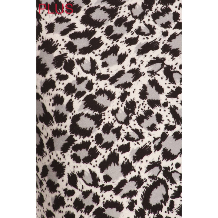 Leggings Depot - Plus Size 5" Band Buttery Soft High Waist Print Leggings