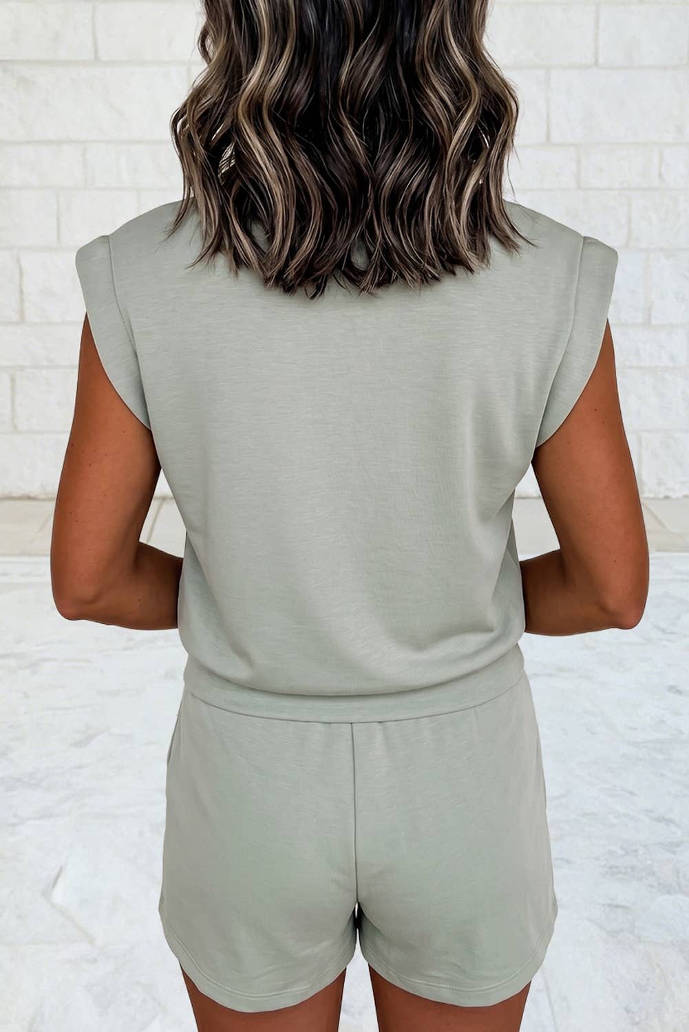 Zip  Top  2pcs Outfit