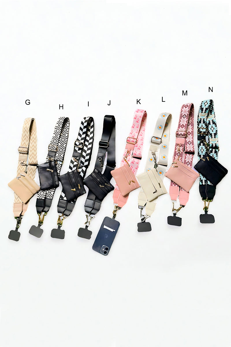Clip &amp; go crossbody duo phone strap &amp; wallet