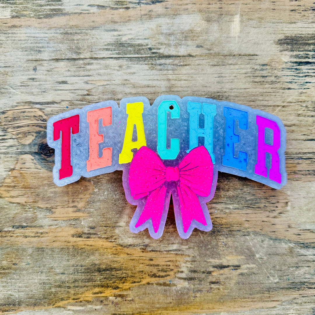 Teacher” with a Bow Car Freshie