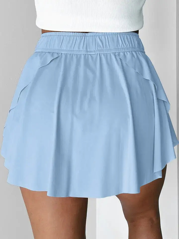 Drawstring Tennis Skorts