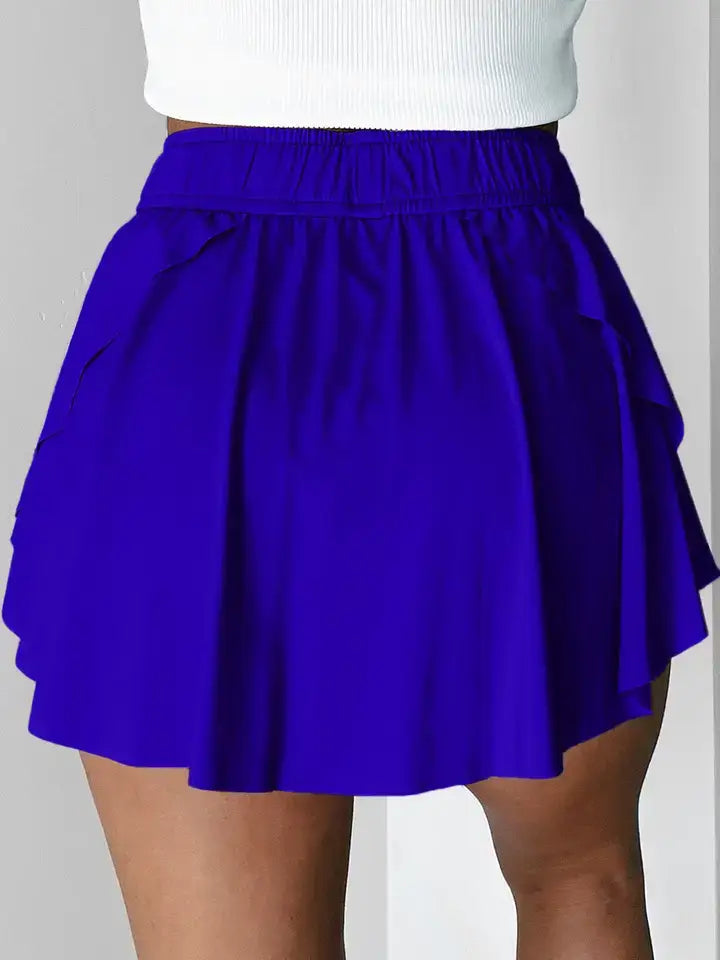 Drawstring Tennis Skorts