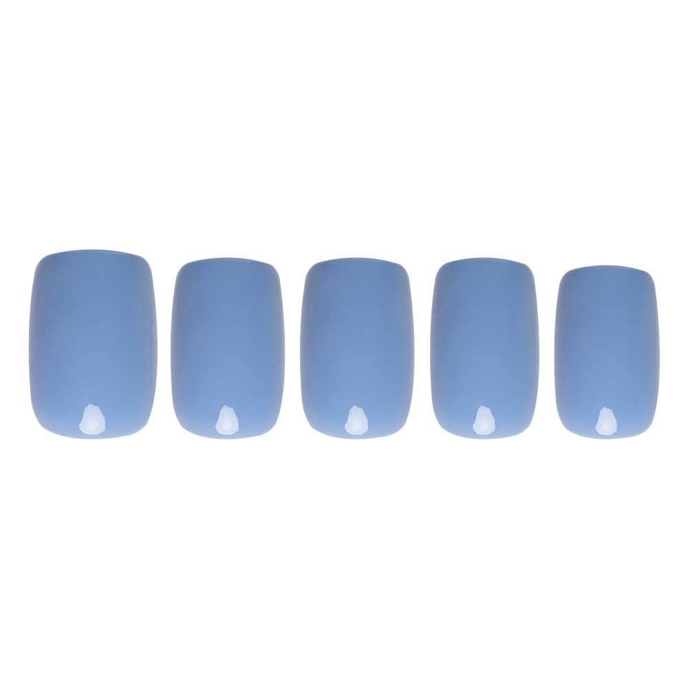 Glamnetic - Cashmere Blue Press-On Nails | Short Squoval | Holiday Nails