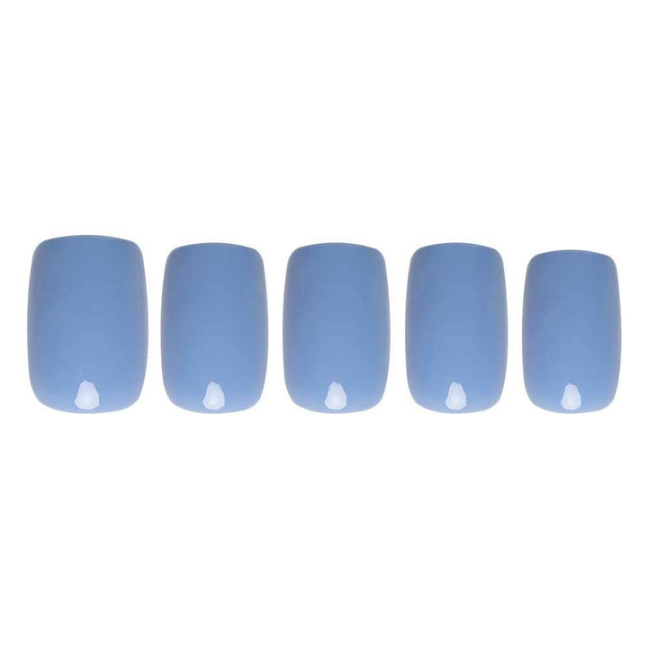 Glamnetic - Cashmere Blue Press-On Nails | Short Squoval | Holiday Nails