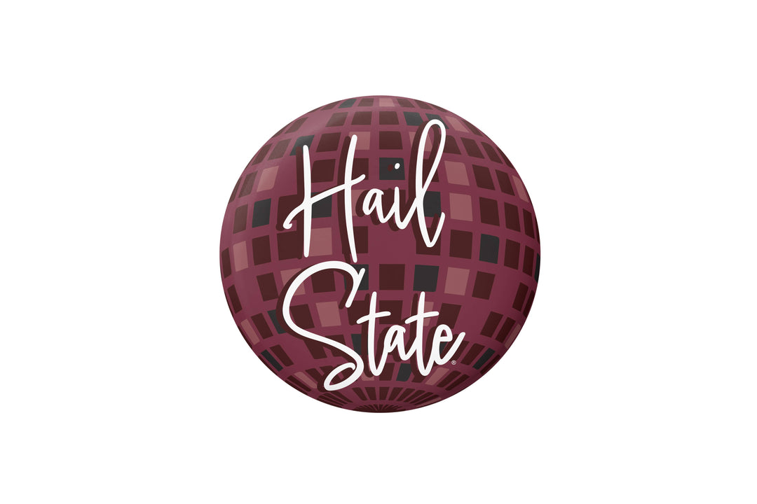 Mississippi State Hail State Disco Button