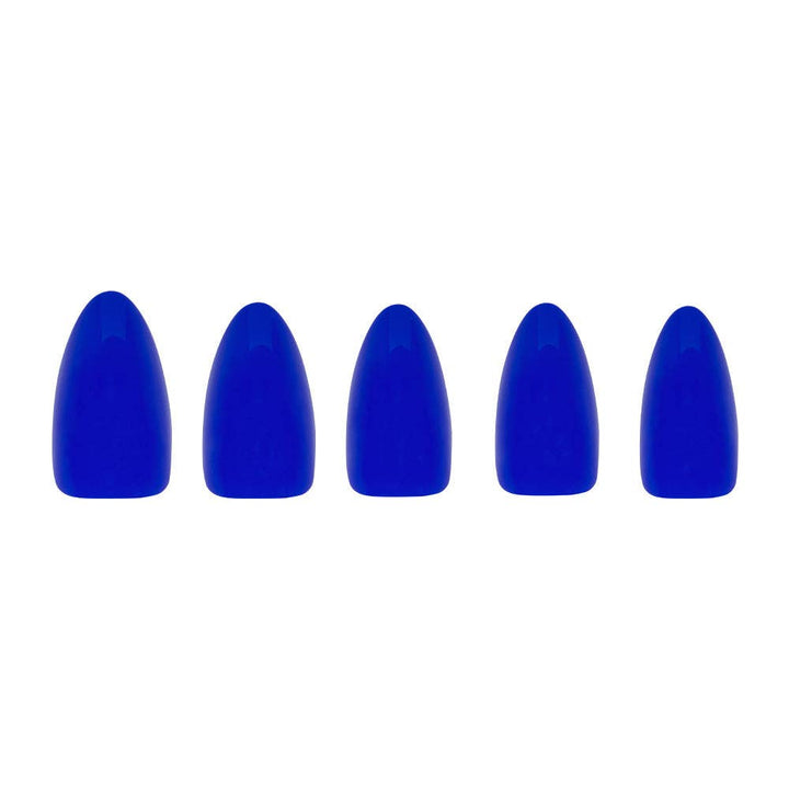 Glamnetic - Cobalt Blue Press-On Nails | Solid Nail| Short Almond Length