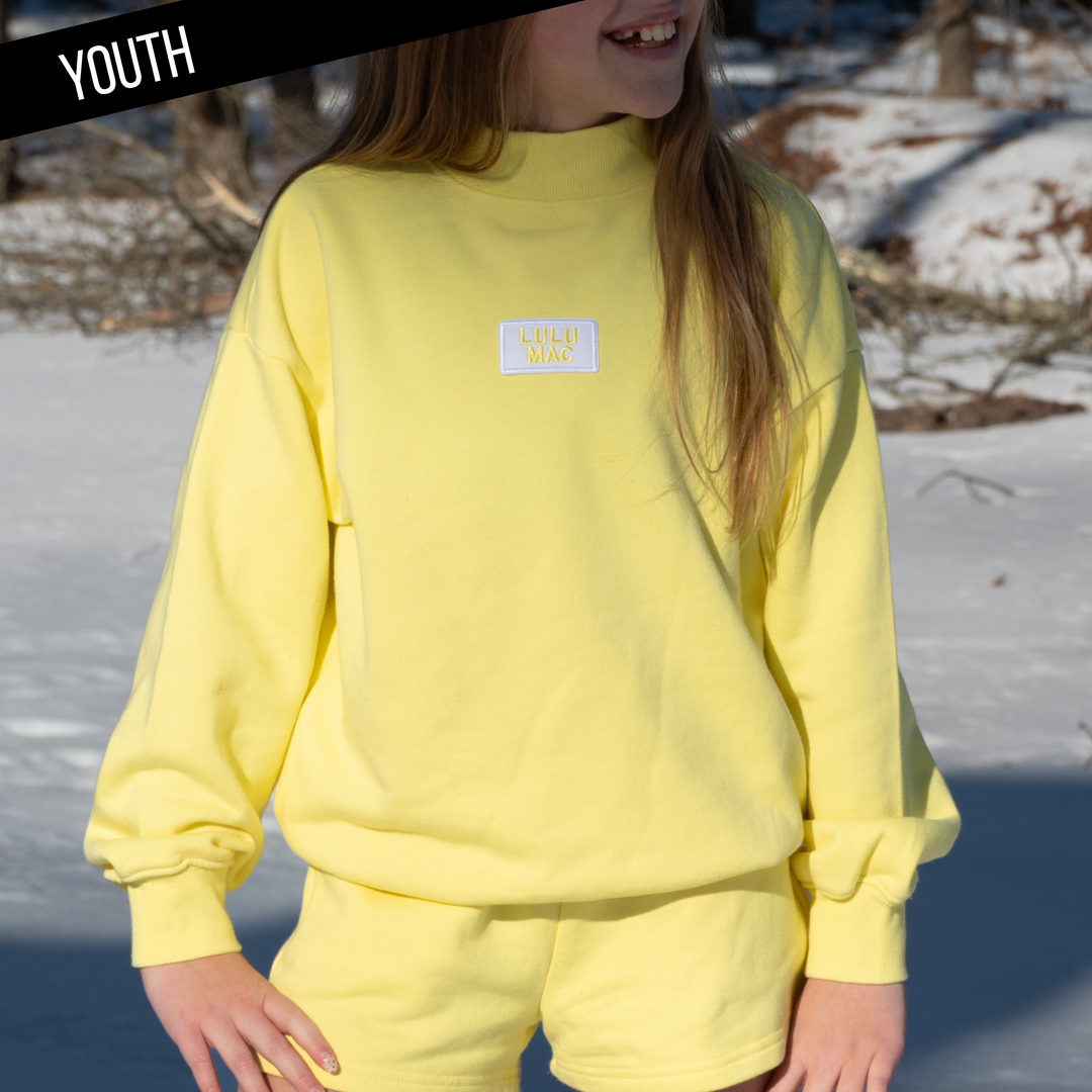 Girlie Girl Originals - KD-TP-1001 KID LONGSLEEVE TERRY CLOTH TOP-YELLOW