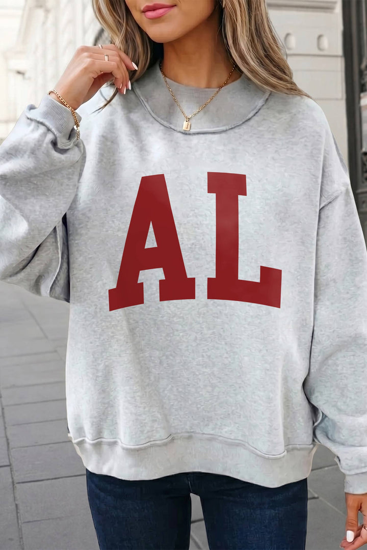 AL / BAMA Graphic Mock Neck Reversible Sweatshirt |