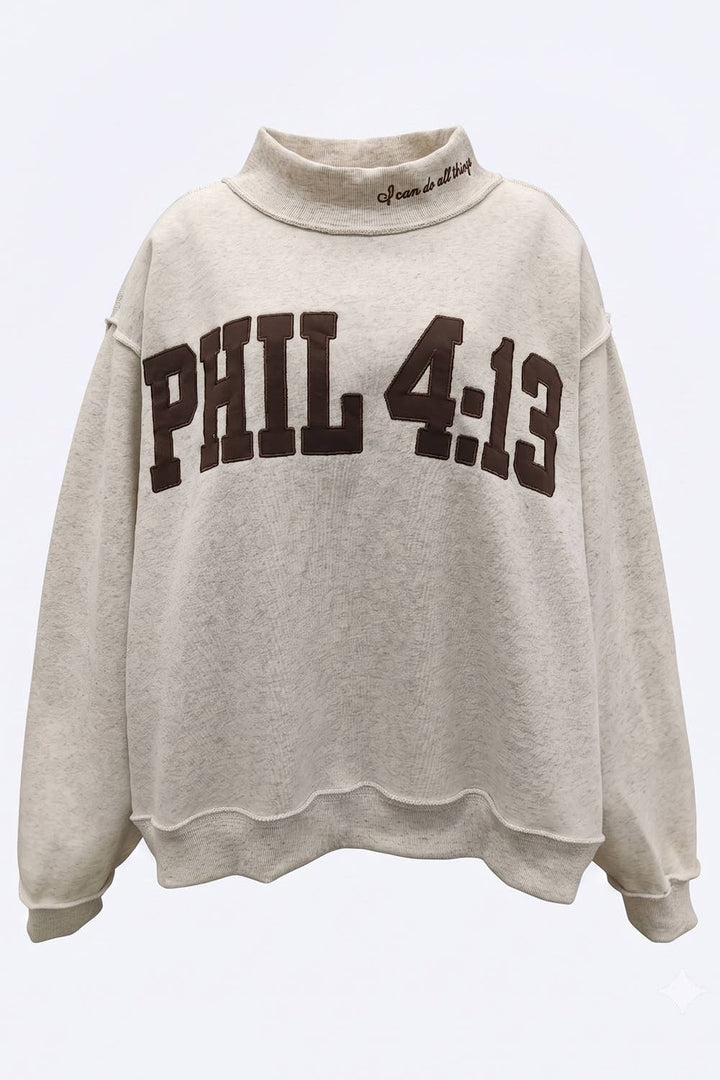 BUCKETLIST INC - IT2594E-PHIL413 | PHIL 4:13 Mock-Neck Sweatshirt