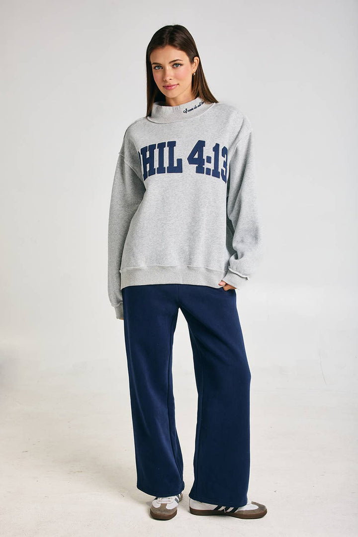 BUCKETLIST INC - IT2594E-PHIL413 | PHIL 4:13 Mock-Neck Sweatshirt