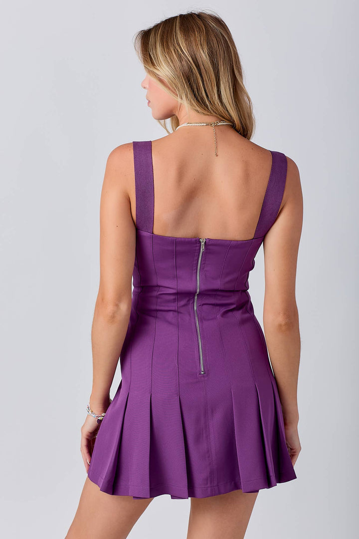 Gameday Pleats Mini Dress