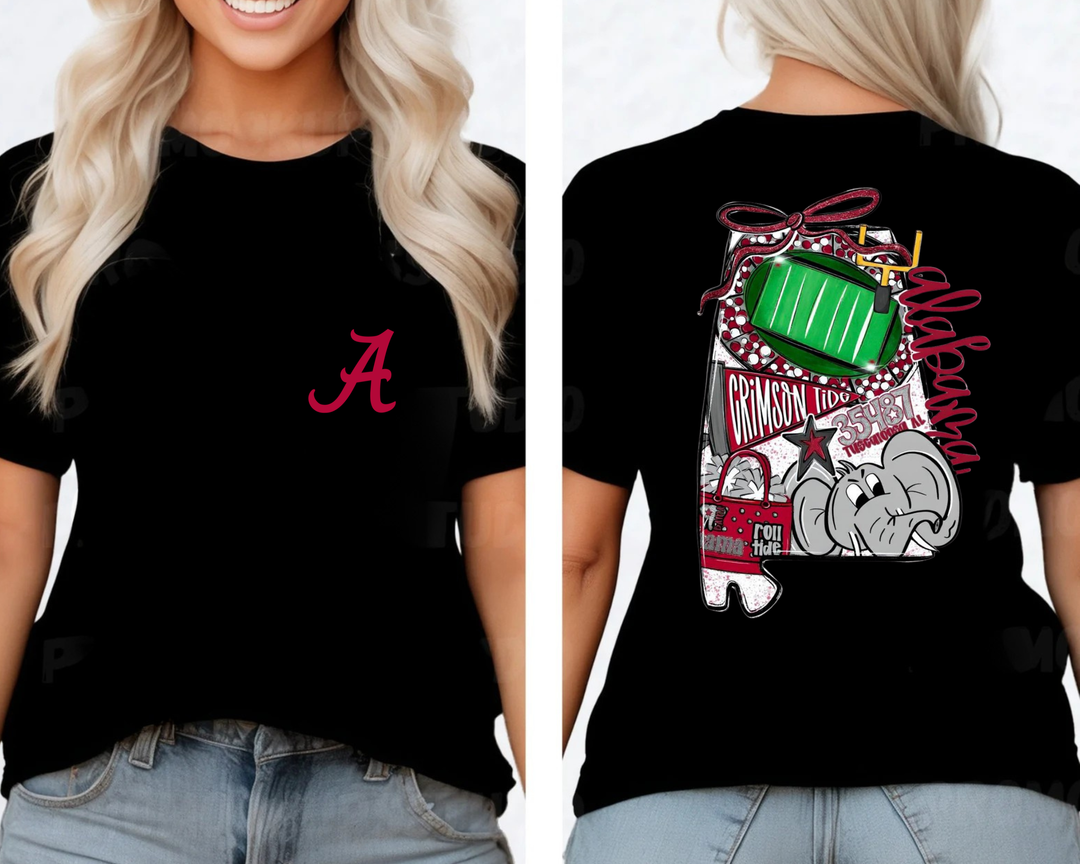 Alabama Collegiate State Design Tee