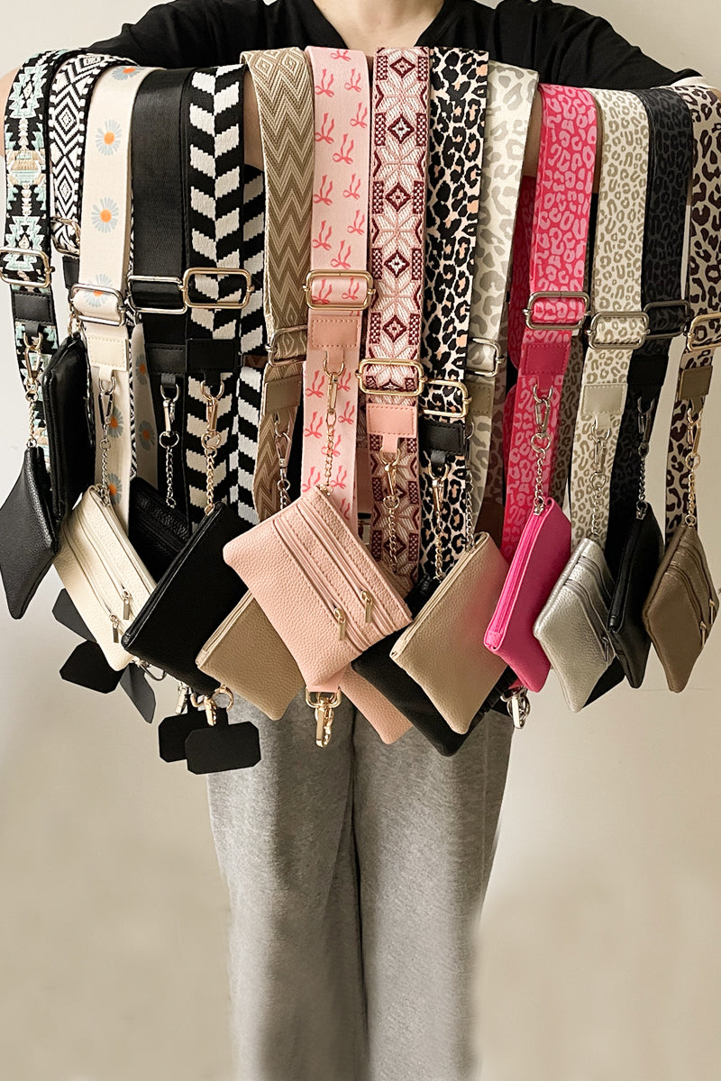 Clip &amp; go crossbody duo phone strap &amp; wallet
