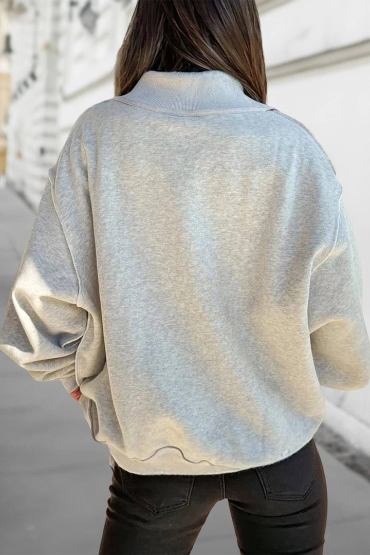 AU / TIGERS Printed Reversible Mock Neck Sweatshirt |