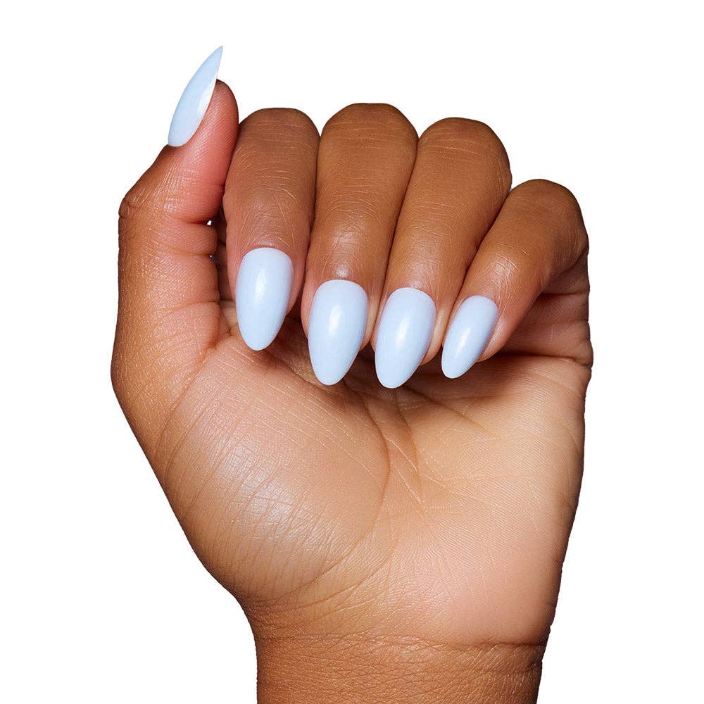 Glamnetic - Blueberry Milk Press-On Nails | Short Almond Spring Blue
