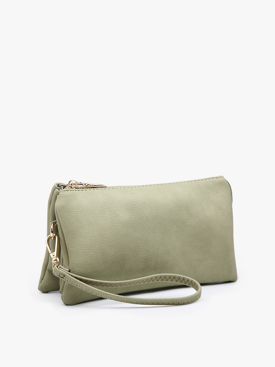 Jen &amp; Co. - Riley Monogrammable 3 Compartment Crossbody/Wristlet | M013