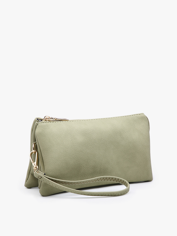 Jen &amp; Co. - Riley Monogrammable 3 Compartment Crossbody/Wristlet | M013
