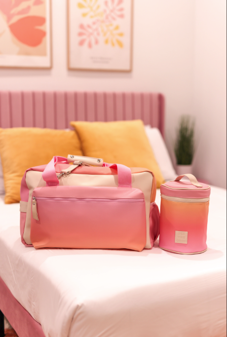 Jadelynn Brooke - Duffle Bag – Sunset Gradient – Pink/Coral/Orange