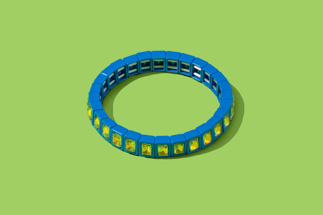 Taylor Elliott Designs - Enamel Stretch Bracelet - Small Gems - Penelope -