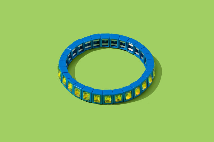Taylor Elliott Designs - Enamel Stretch Bracelet - Small Gems - Penelope -