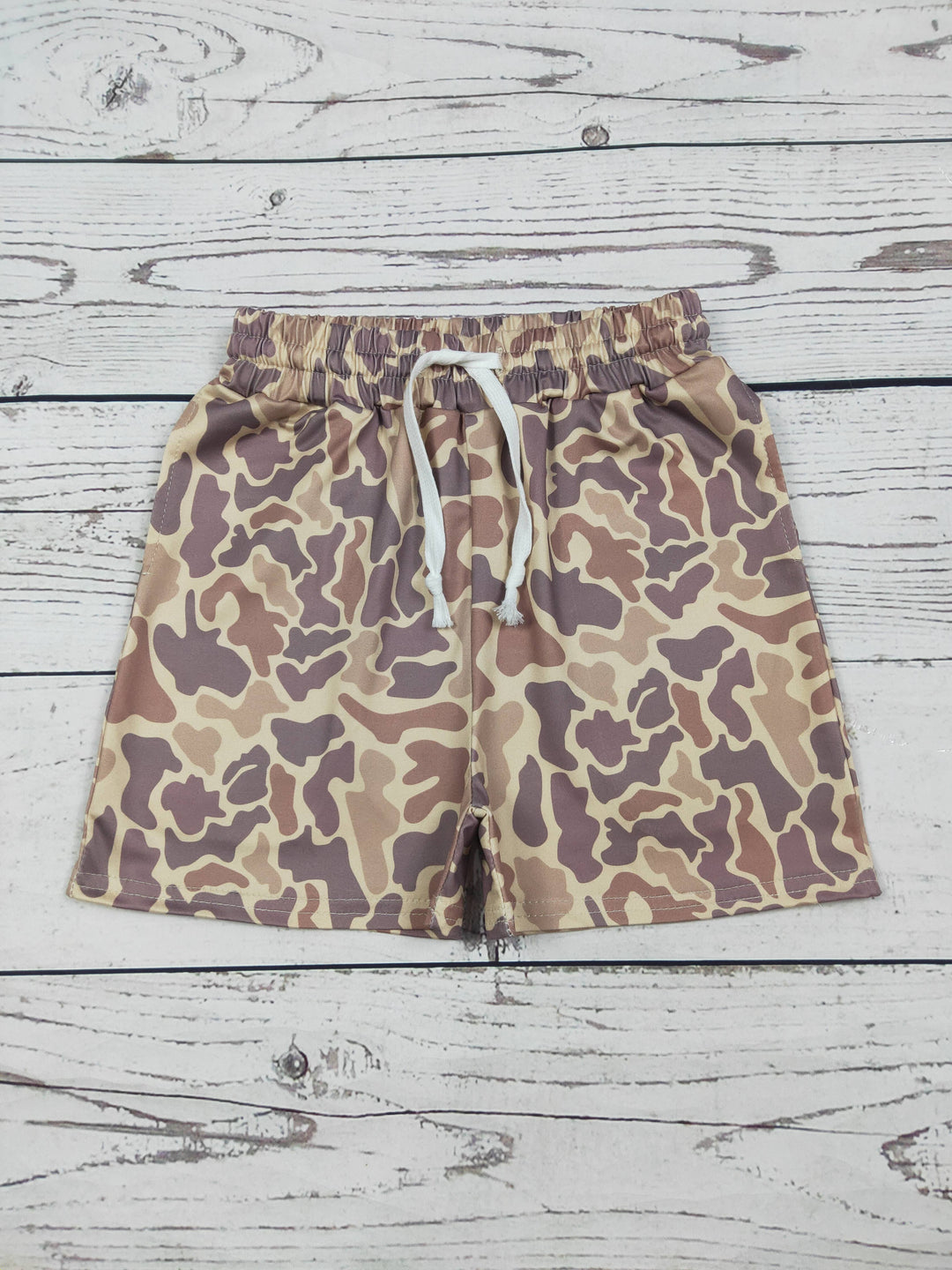 Camouflage Shorts with Pockets