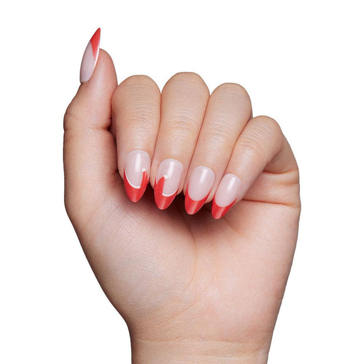 Glamnetic - Mrs. Claus Press-On Nails | Short Almond | Christmas Holiday